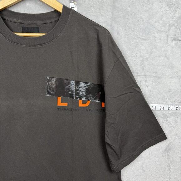 Musium Div. Graphic Tape Detail T-Shirt Size M Streetwear Techwear Luxury Japan - Picture 4 of 10